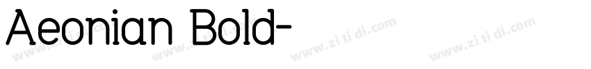 Aeonian Bold字体转换